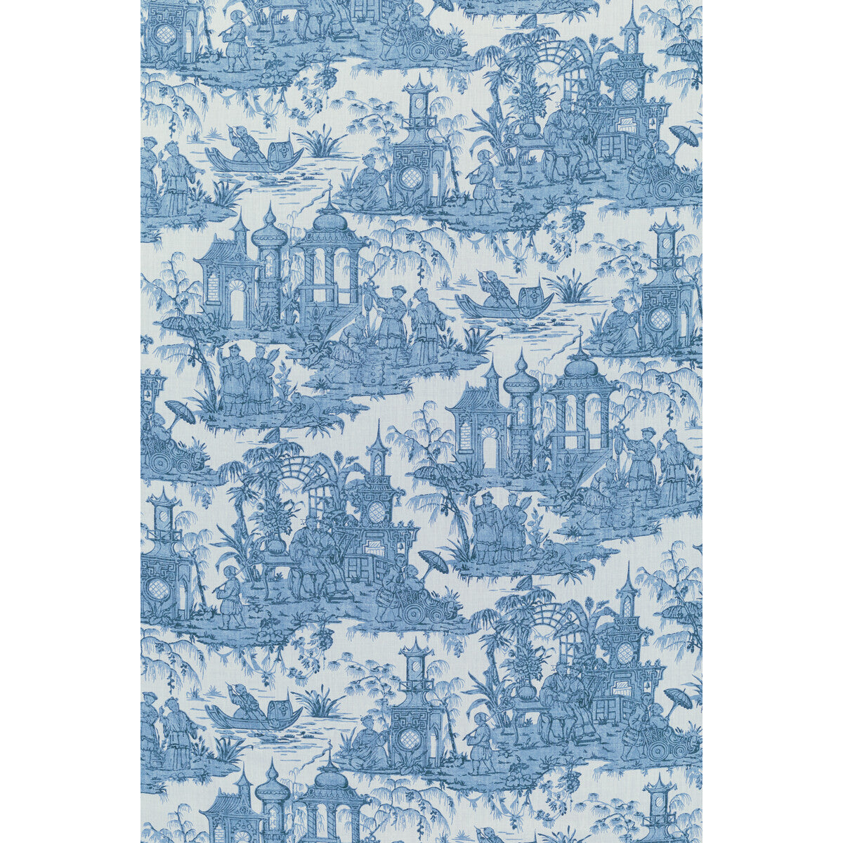 20202245350-pagoda-toile-blue-lee-jofa - LEE JOFA Fabric