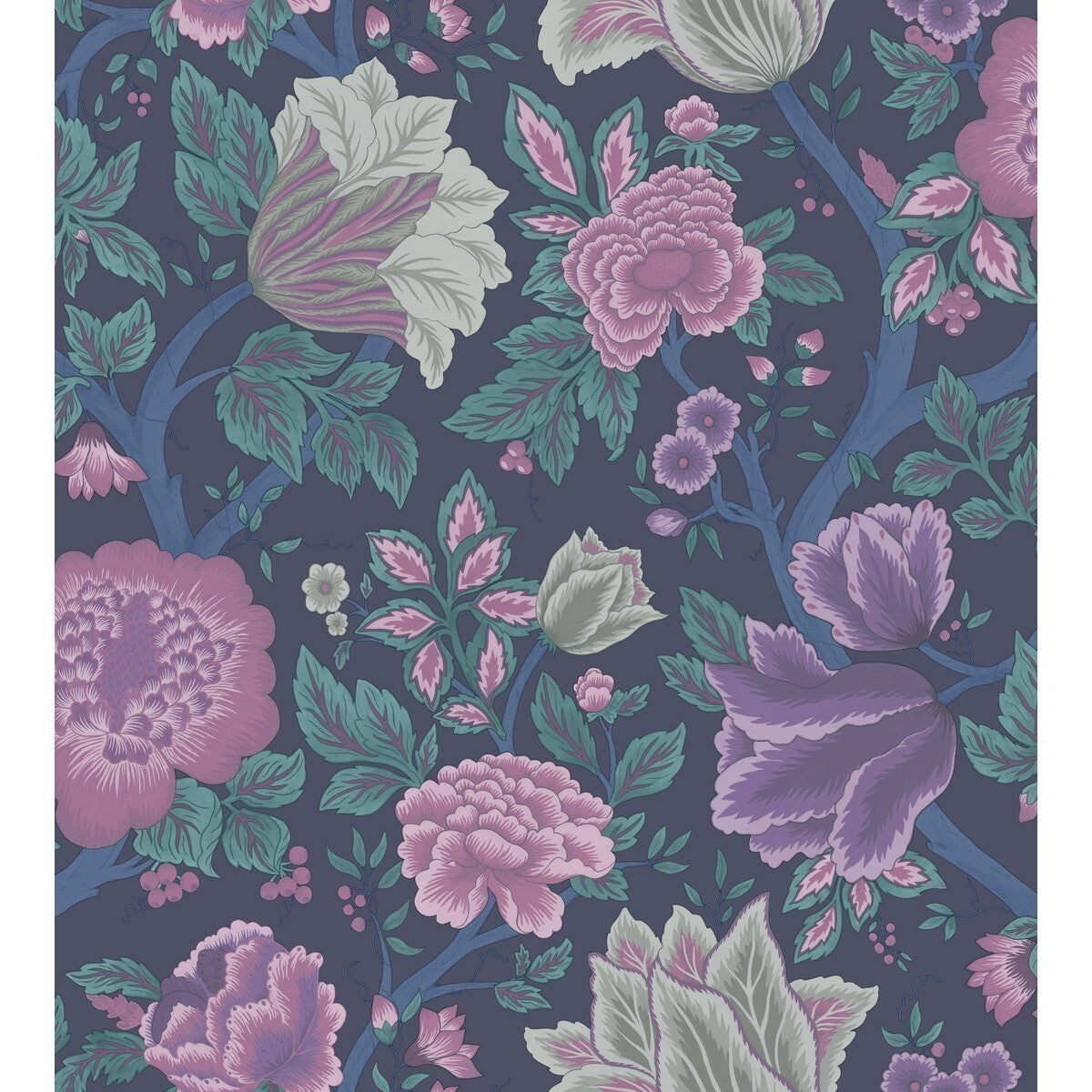 1164015cs0-midsummer-bloom-mulbteal-cole-son - COLE & SON Wallpaper