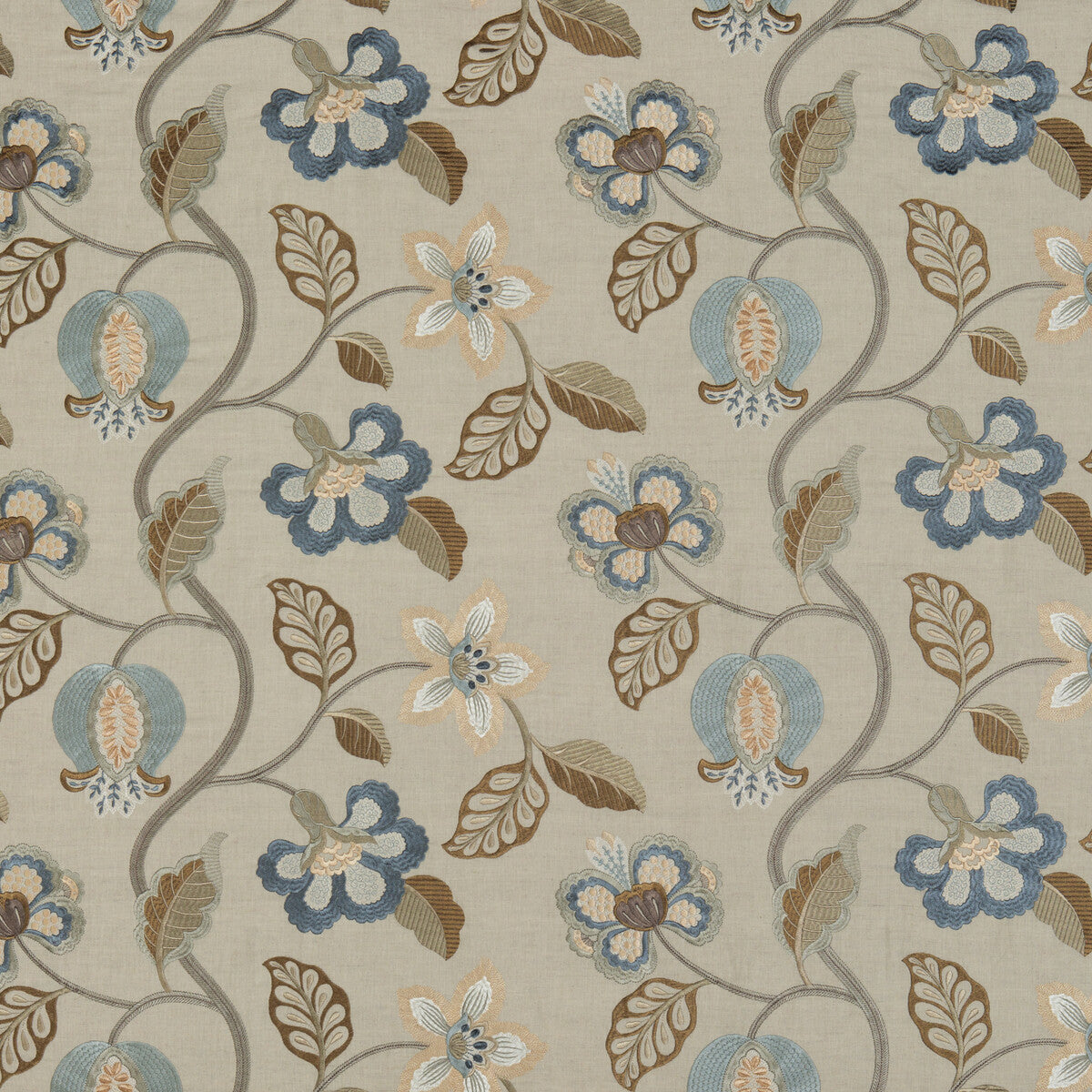 bf1053210-elvaston-indigo-g-p-j-baker - G P & J BAKER Fabric