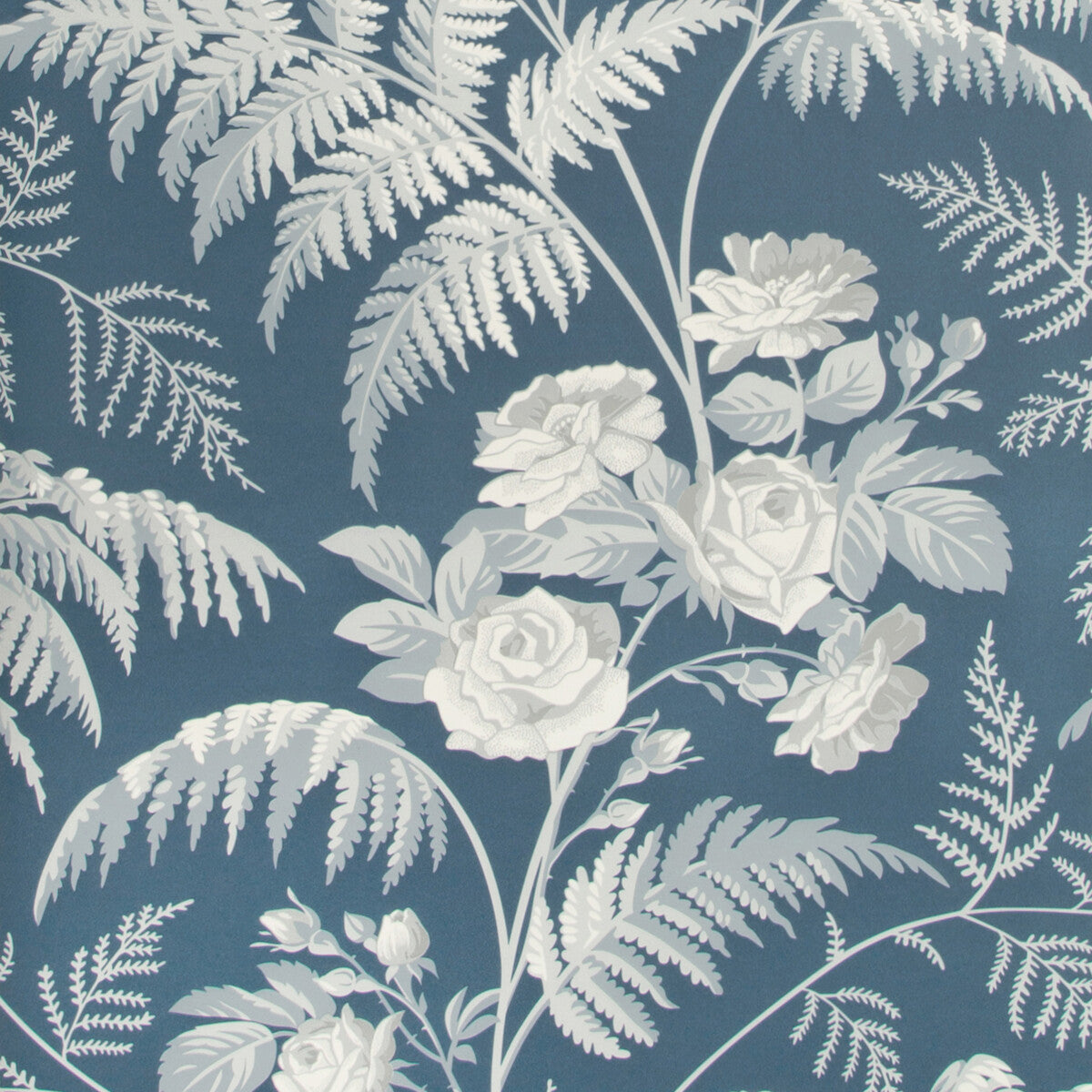 11510031cs0-rose-whiteice-bluedenim-cole-son - COLE & SON Wallpaper
