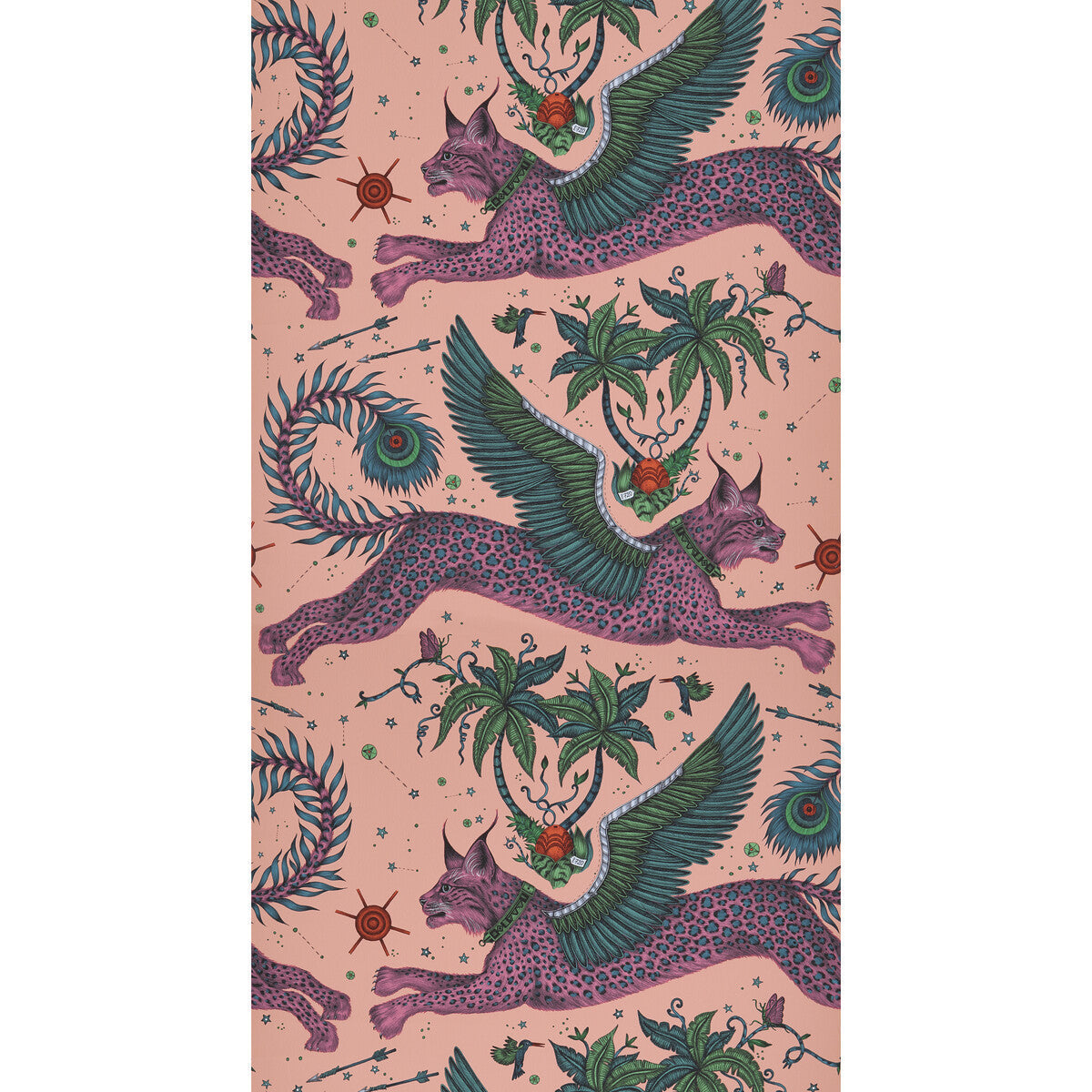 w011801cac0-lynx-coral-clarke-and-clarke - CLARKE AND CLARKE Wallpaper