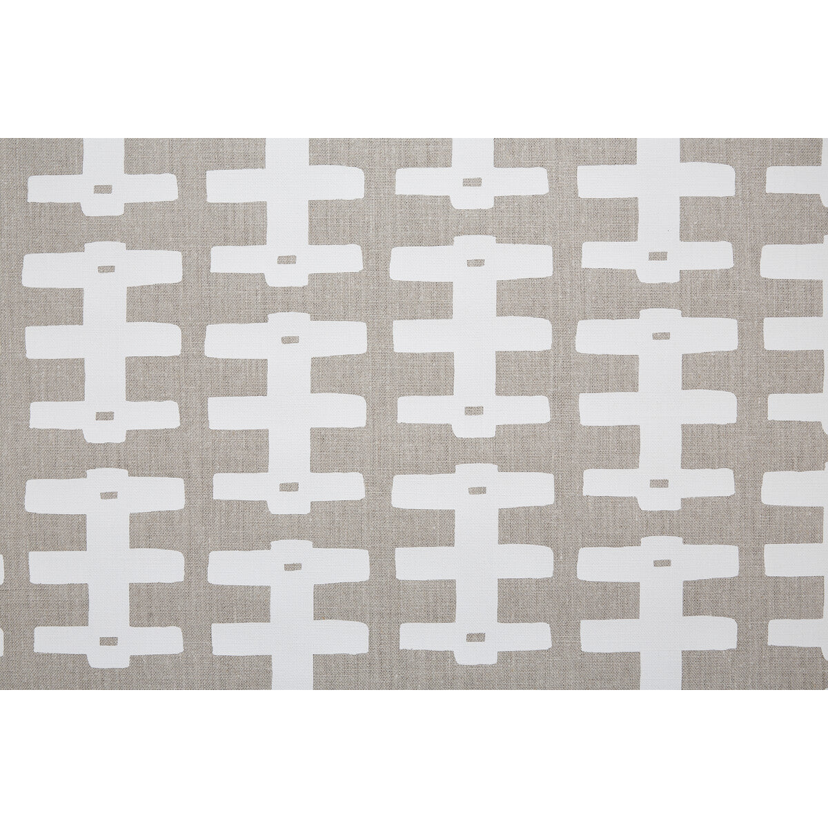 ccf-23091610-bridge-whitenatural-caroline-cecil-textiles - CAROLINE CECIL TEXTILES Fabric