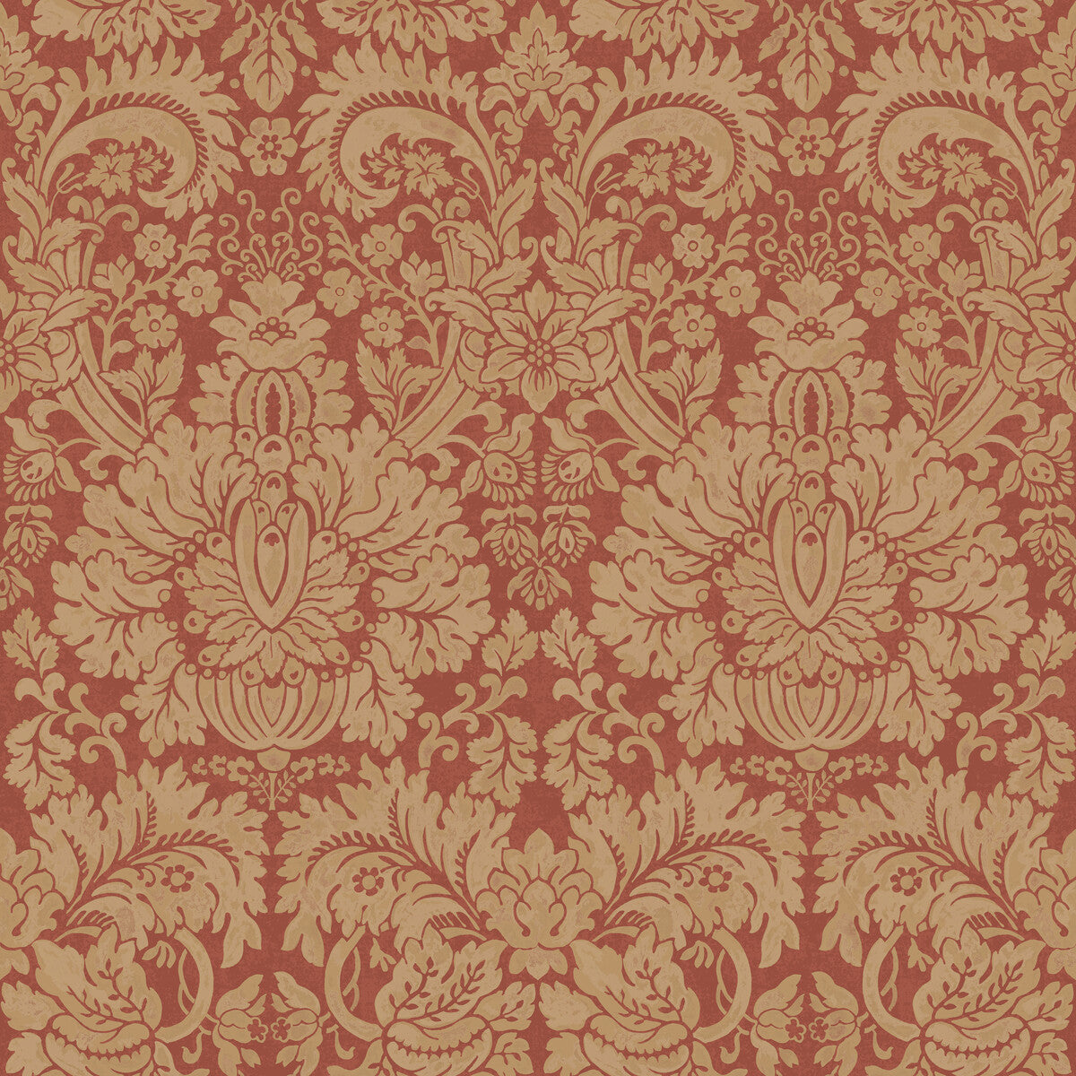 bw4514630-queens-damask-old-red-g-p-j-baker - G P & J BAKER Wallpaper