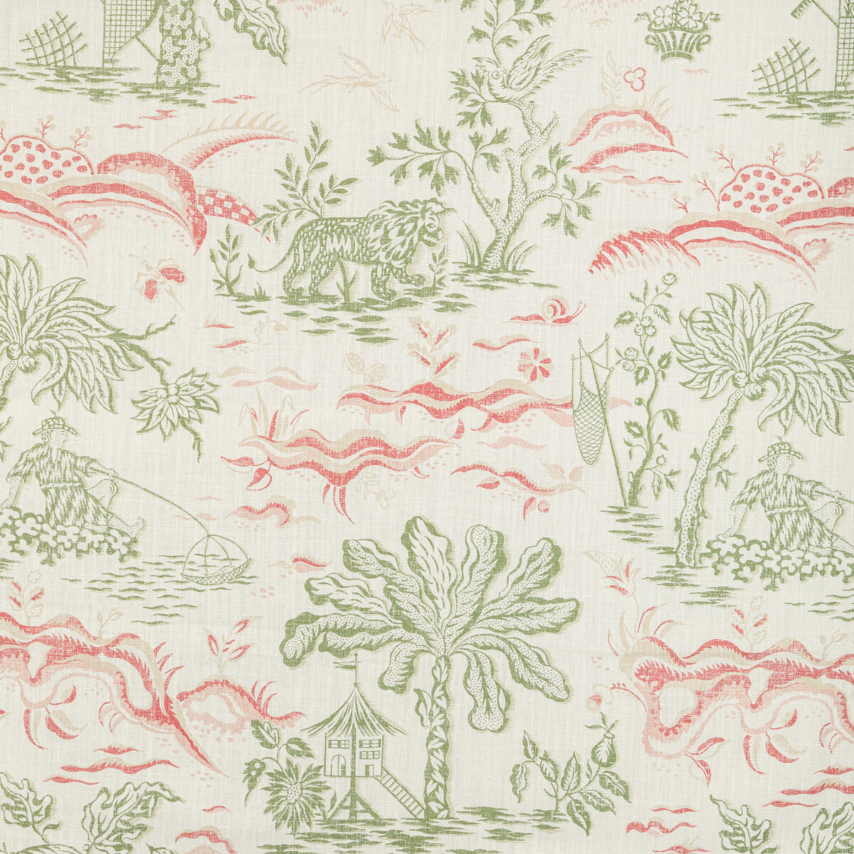 80221013170-valensole-print-leafrose-brunschwig-fils - BRUNSCHWIG & FILS Fabric