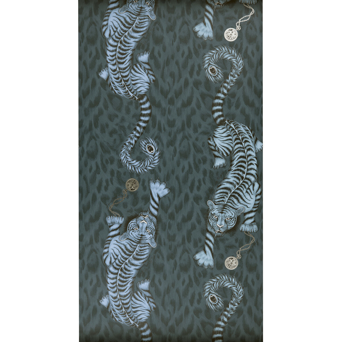 w010503cac0-tigris-navy-clarke-and-clarke - CLARKE AND CLARKE Wallpaper