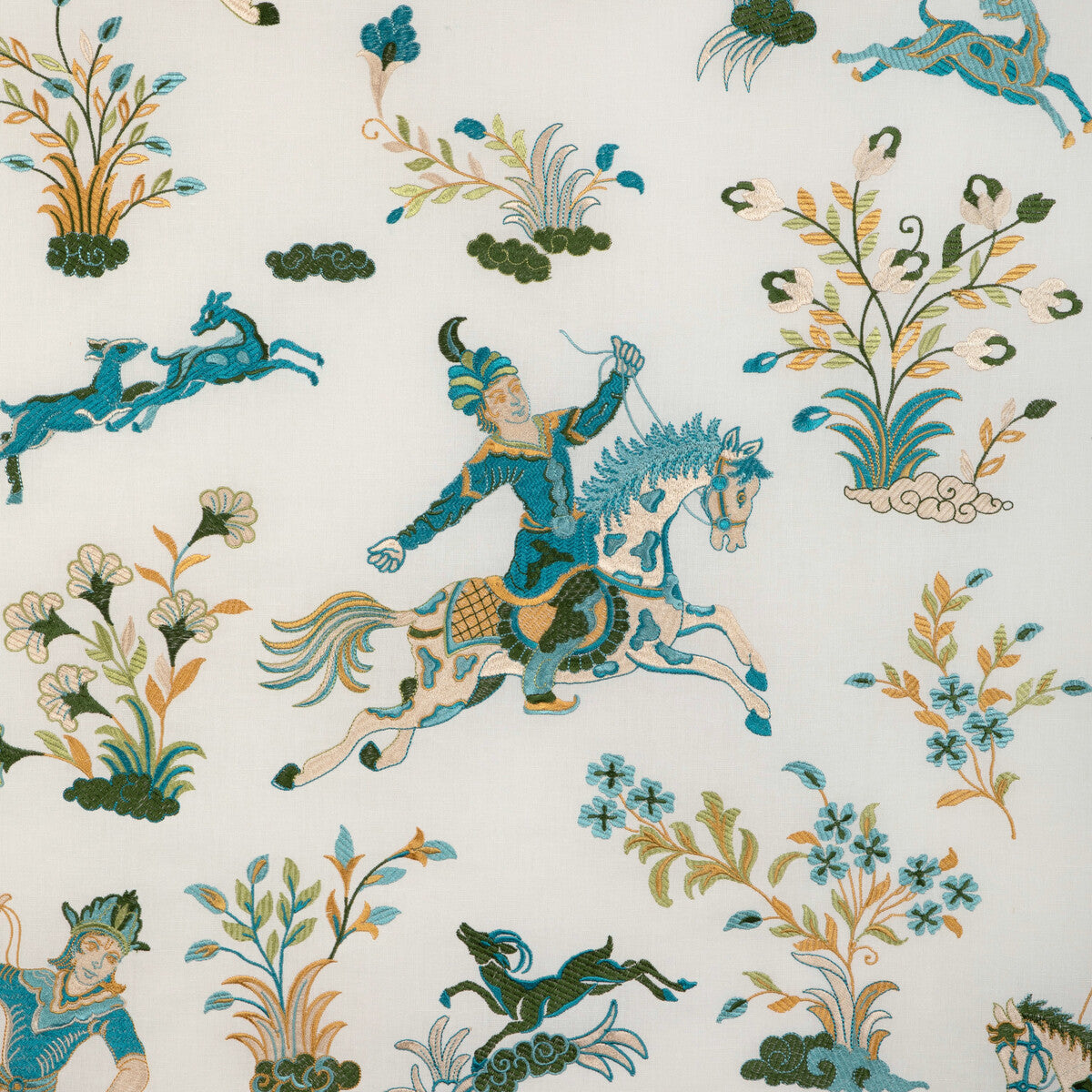 80231203530-nayan-emb-aqualeaf-brunschwig-fils - BRUNSCHWIG & FILS Fabric