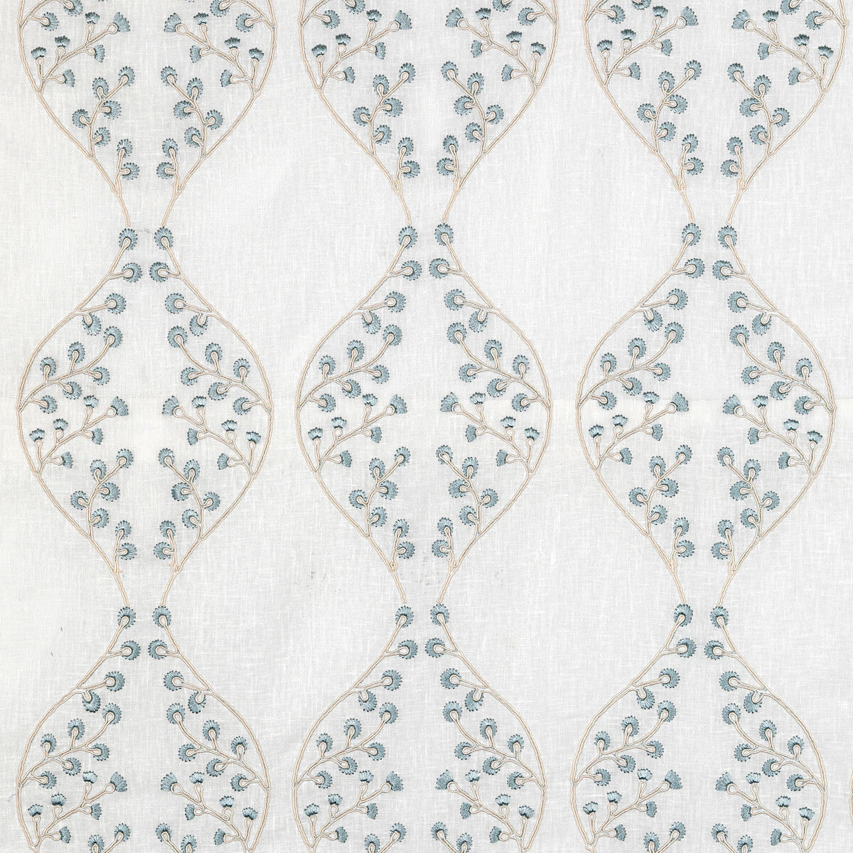 20211305160-lillie-sheer-ivoryblue-lee-jofa - LEE JOFA Fabric
