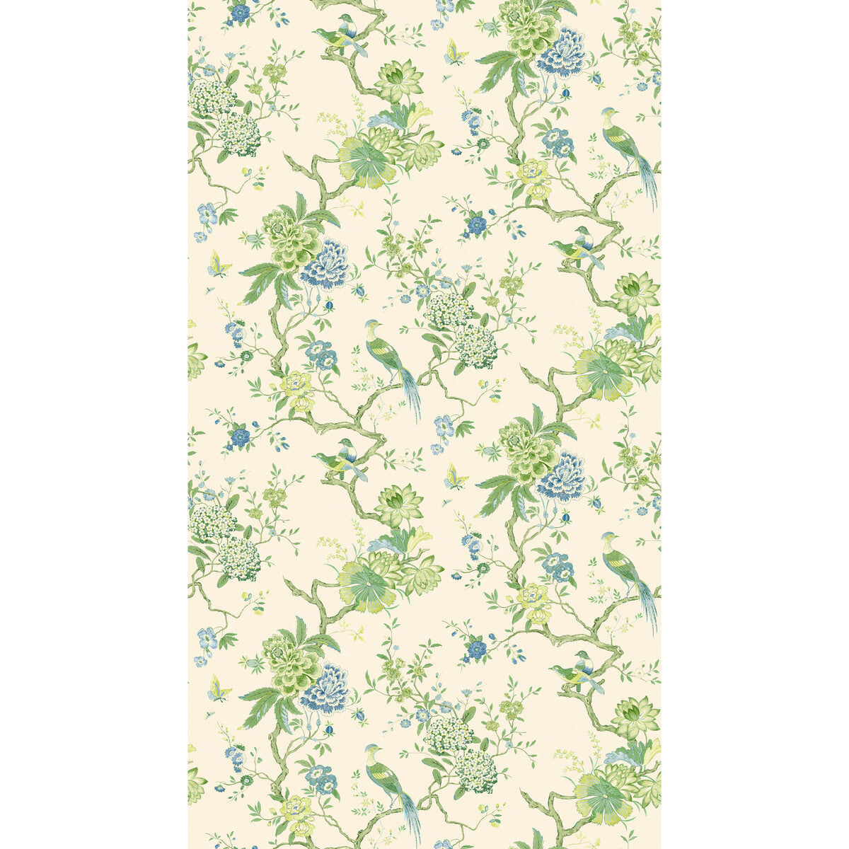 bw4512810-oriental-bird-greenblue-g-p-j-baker - G P & J BAKER Wallpaper