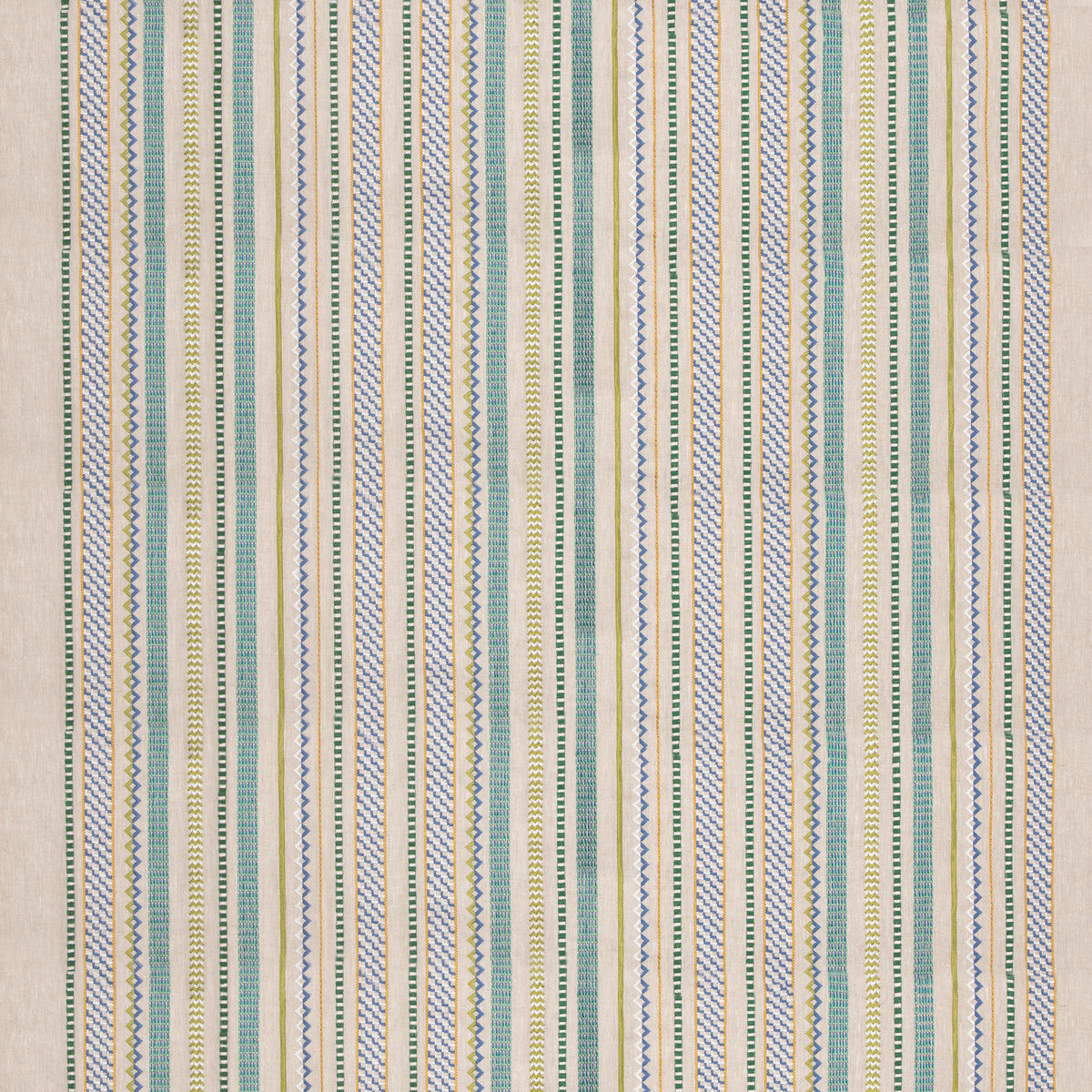 bf1109750-tudor-stripe-greenblue-g-p-j-baker - G P & J BAKER Fabric