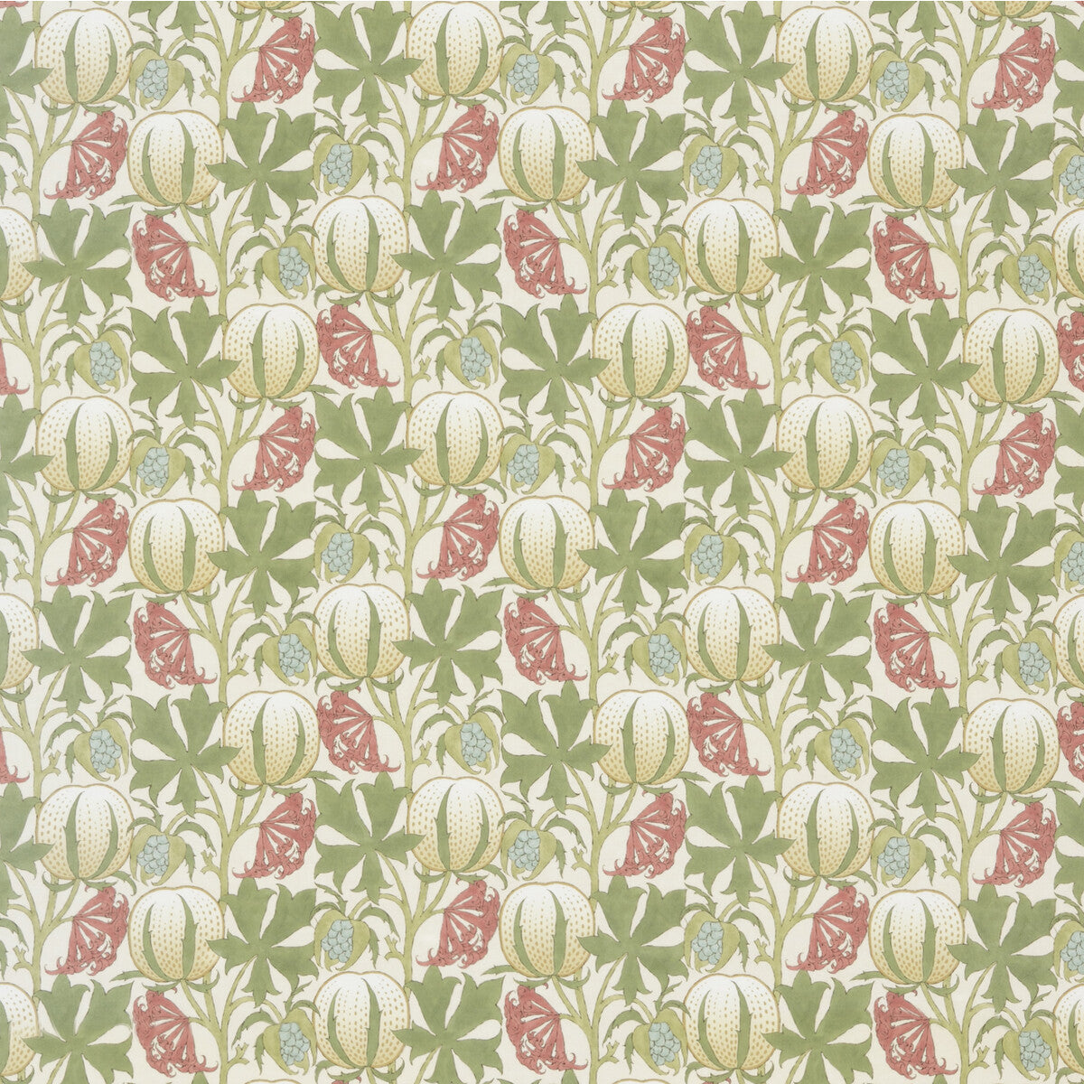 bp1097310-pumpkins-cotton-coralgreen-g-p-j-baker - G P & J BAKER Fabric