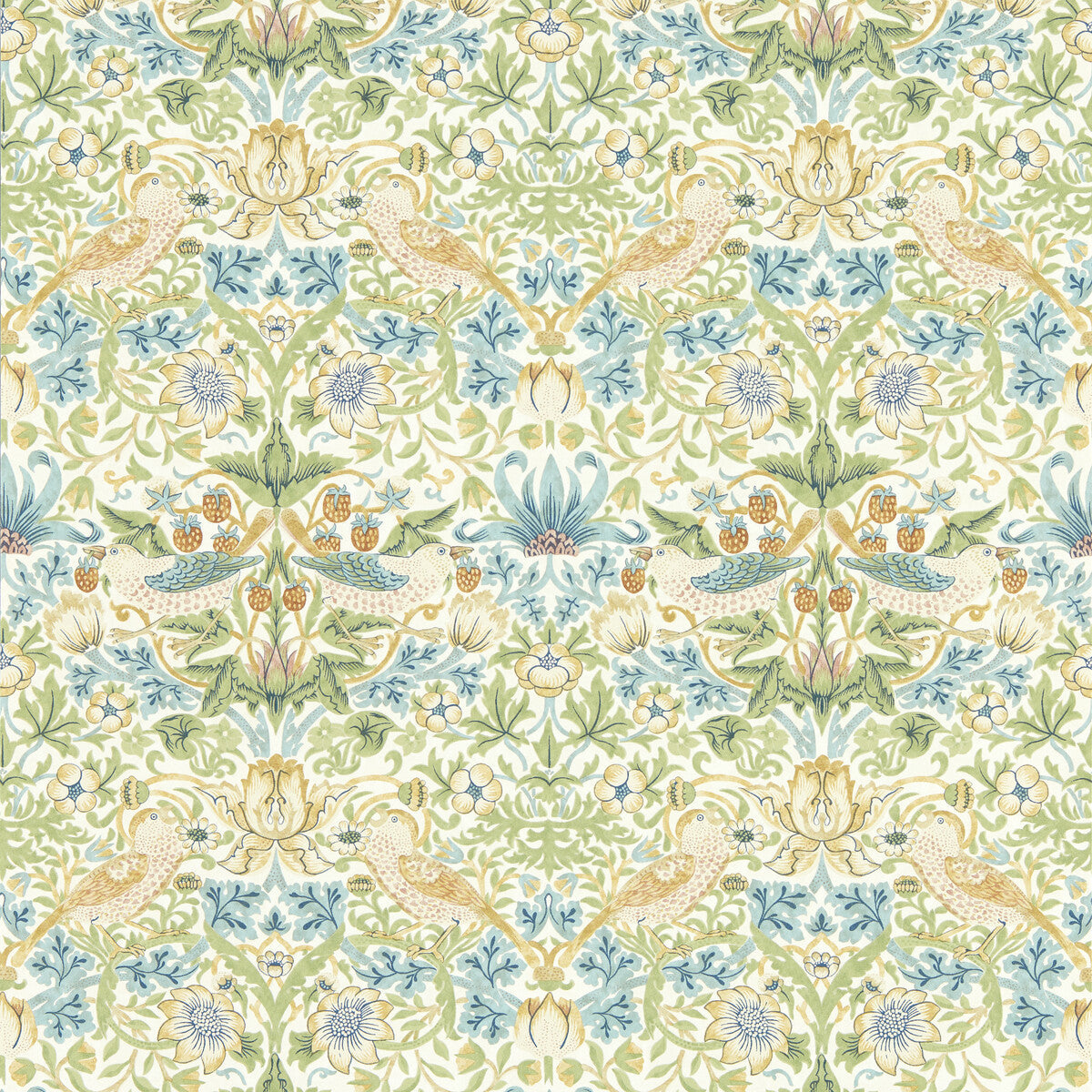w017101cac0-strawberry-thief-apple-wp-clarke-and-clarke - CLARKE AND CLARKE Wallpaper