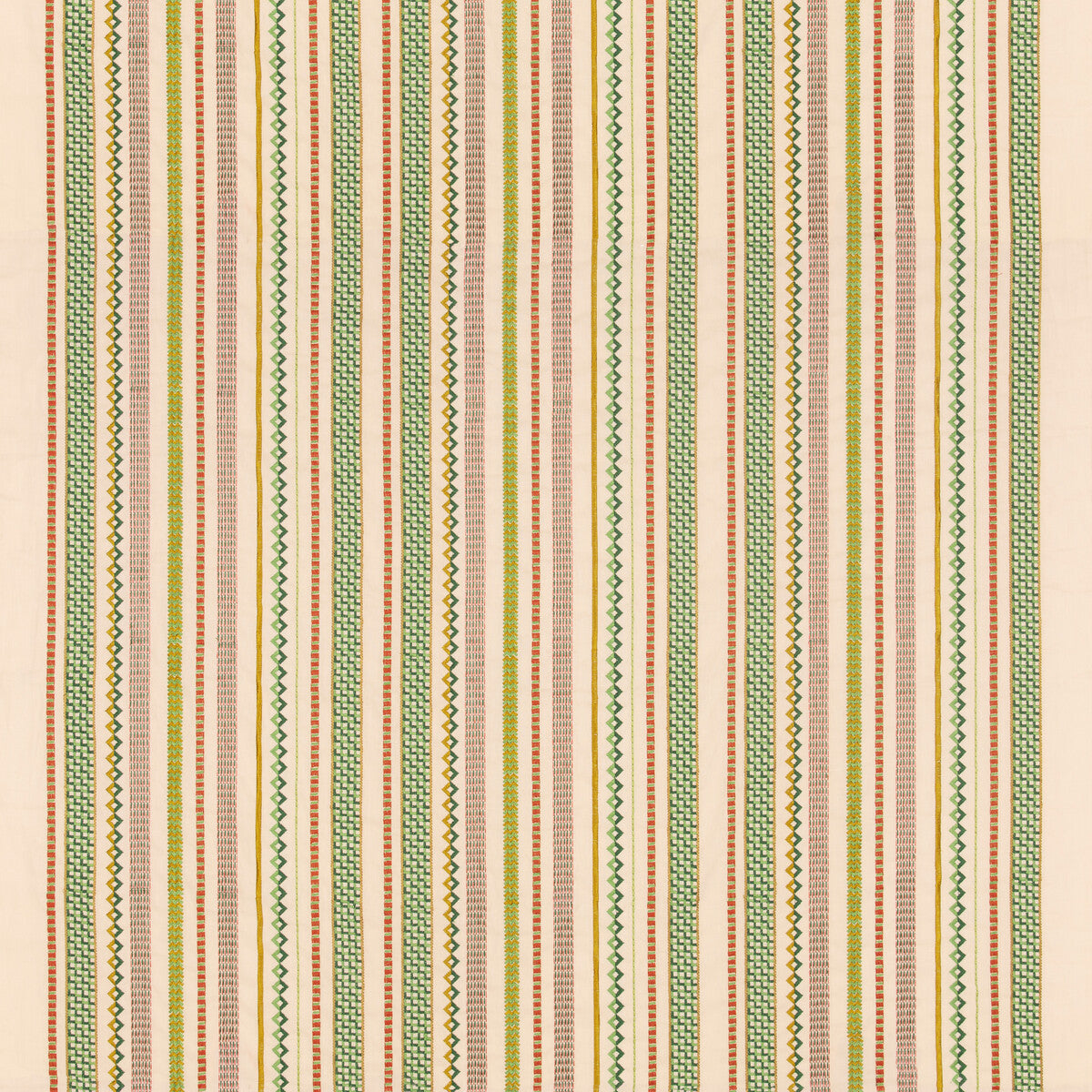 bf1109740-tudor-stripe-redgreen-g-p-j-baker - G P & J BAKER Fabric