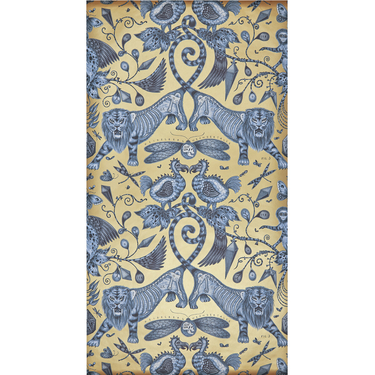 w010001cac0-extinct-blue-clarke-and-clarke - CLARKE AND CLARKE Wallpaper