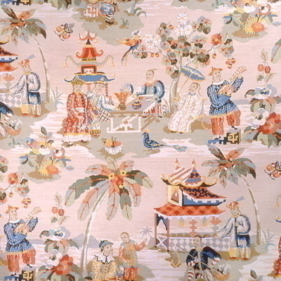 br-796010140-xian-linen-cotton-print-vanilla-brunschwig-fils - BRUNSCHWIG & FILS Fabric