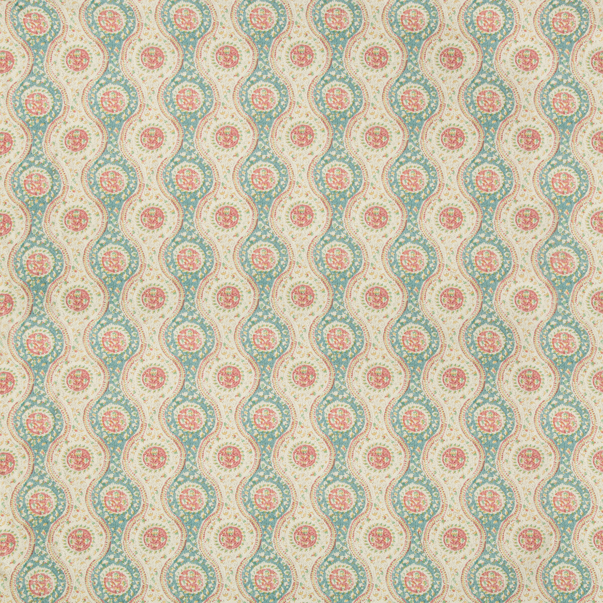 80191291370-nadari-print-tealrose-brunschwig-fils - BRUNSCHWIG & FILS Fabric