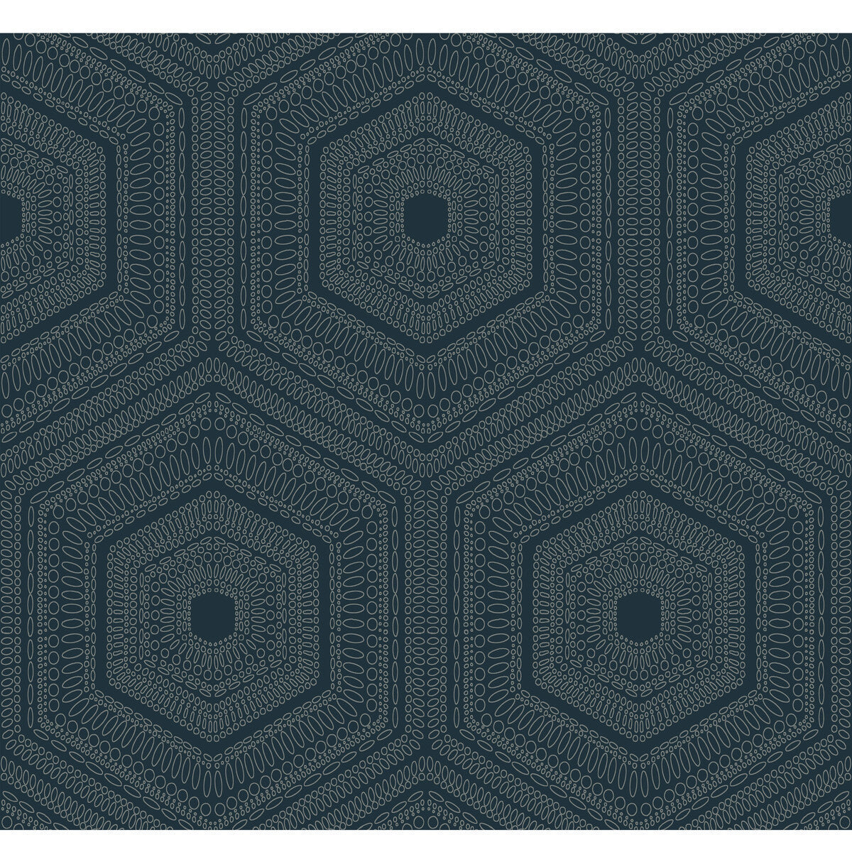 wtp4040wt0-concentric-groove-deep-navy-winfield-thybony - WINFIELD THYBONY Wallpaper