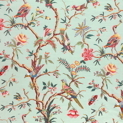 br-797484030-birds-of-a-feather-linen-cotton-print-c-eladon-brunschwig-fils - BRUNSCHWIG & FILS Fabric