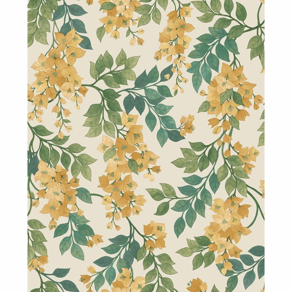 1176018cs0-bougainvillea-marigoldlf-grnemeraldparc-cole-son - COLE & SON Wallpaper