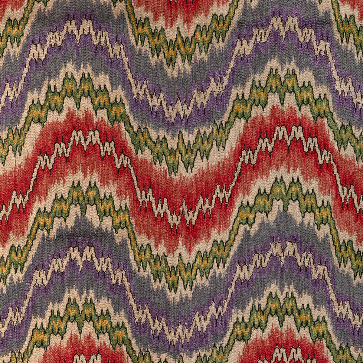 20231313190-flame-embroidery-multi-lee-jofa - LEE JOFA Fabric