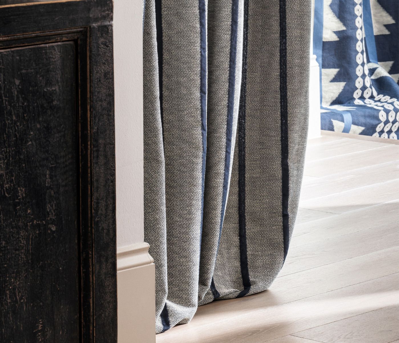 Santa Fe Pueblo Stripe Terracotta - Osborne & Little - F7951-01 Fabric