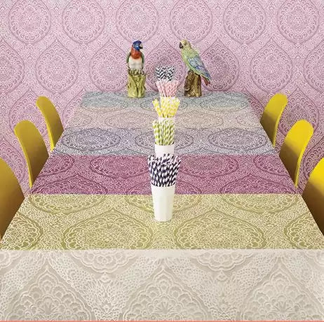 Persian Garden Rosalia Damask Lavender - Osborne & Little - F6443-04 Fabric