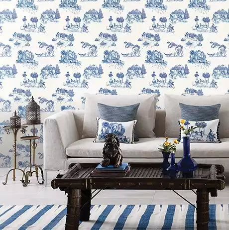 Durbar Zanskar Teal/Gold - Matthew Williamson - W6951-03 Wallcovering
