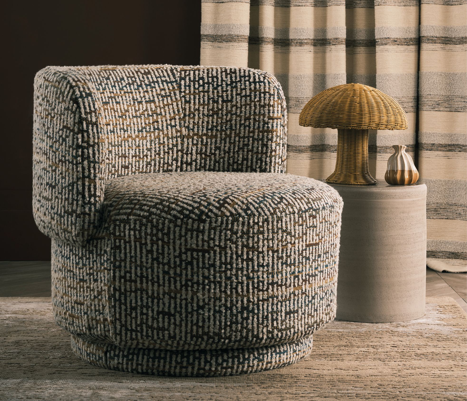 Caraballo Zemu Cream/Spice - Osborne & Little - F8049-01 Fabric